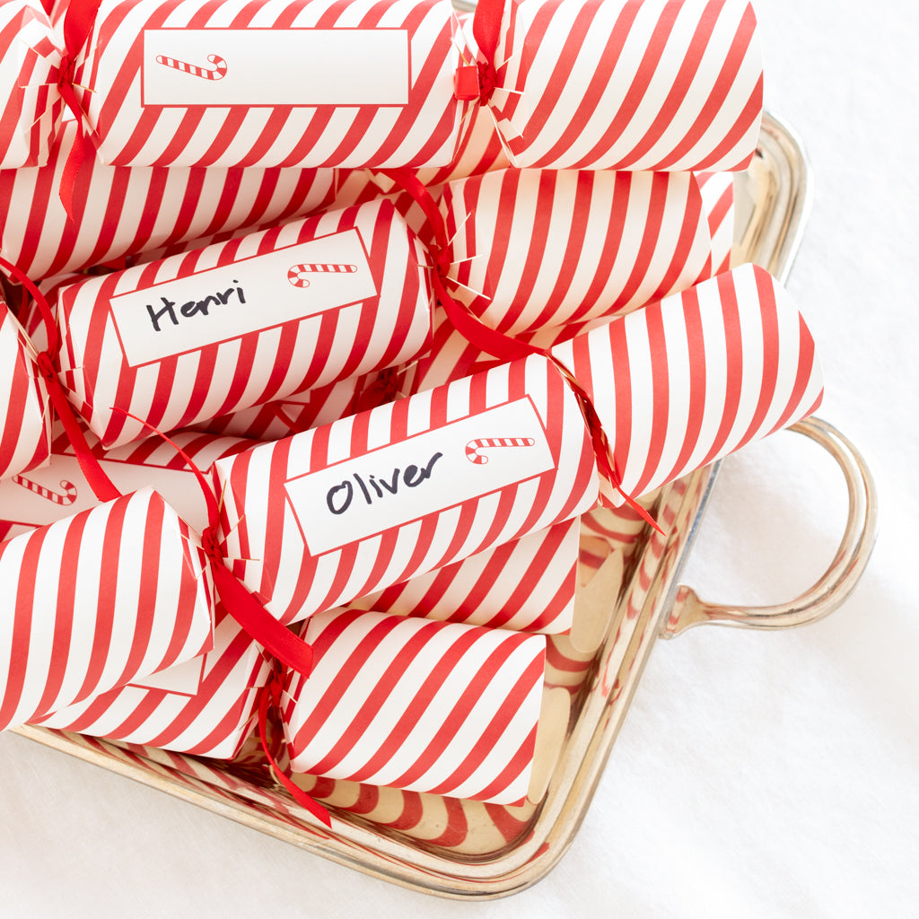 Candy Cane Christmas Crackers