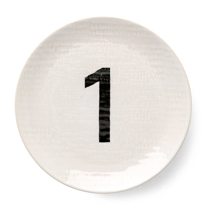 Numeric Salad Plate 1