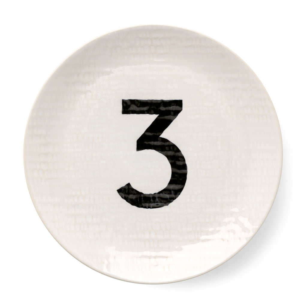Numeric Salad Plate 3
