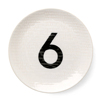 Numeric Salad Plate 6