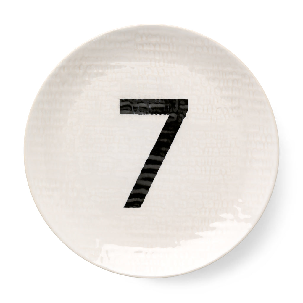 Numeric Salad Plate 7