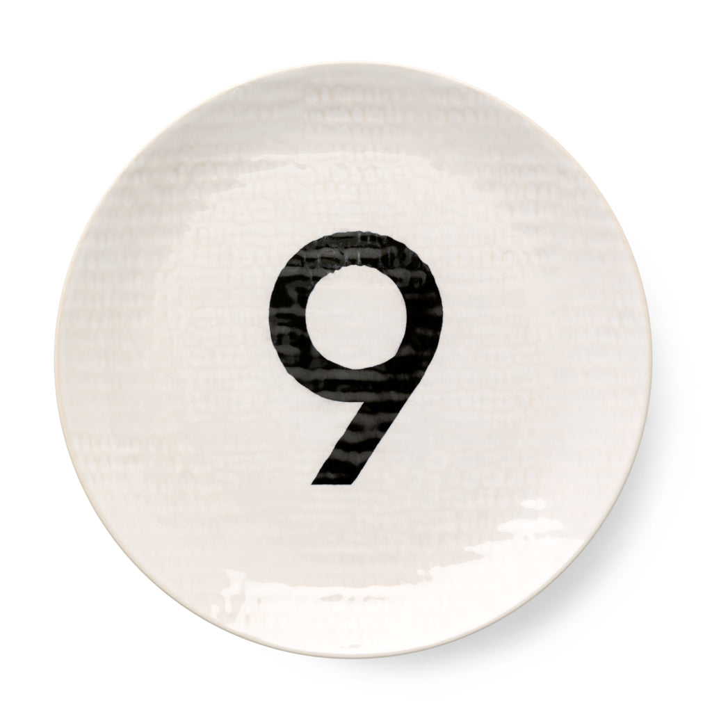 Numeric Salad Plate 9