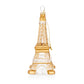 Gold Eiffel Tower Christmas Ornament