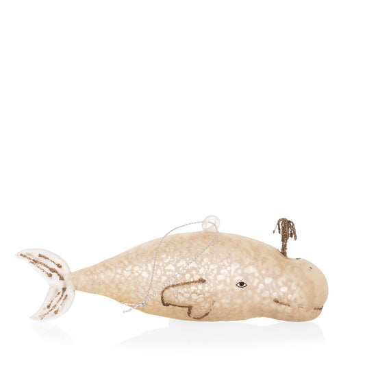 Victorian Whale Christmas Ornament