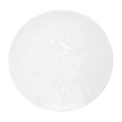 Pebble White Ceramic Dinner Plate