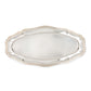 Vintage Silverplate Oval Tray with Ornate Edge