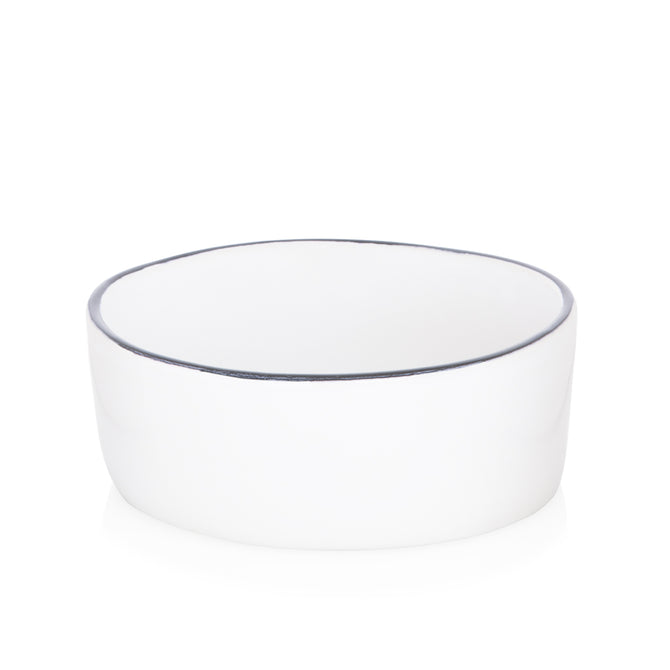 Pacific Black Rimmed Soup Bowl