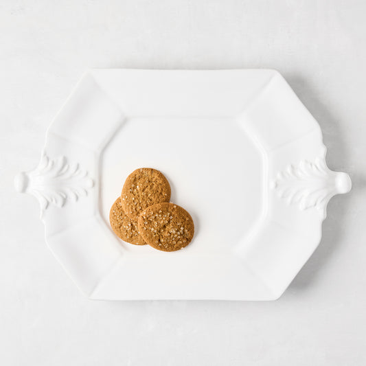 Fleur de Lys Ceramic Serving Platter