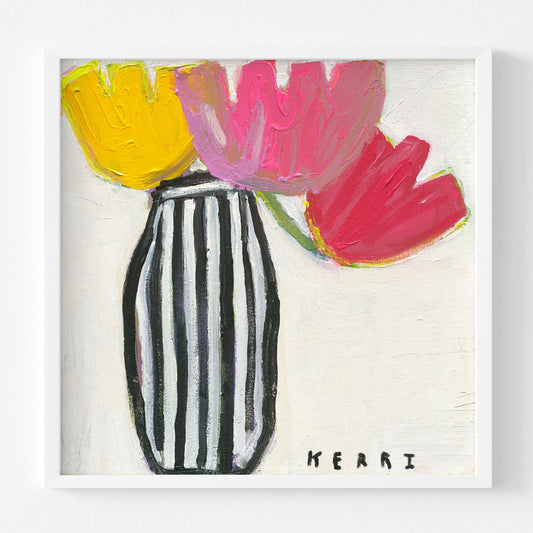 Flower Me Art Print by Kerri Rosenthal