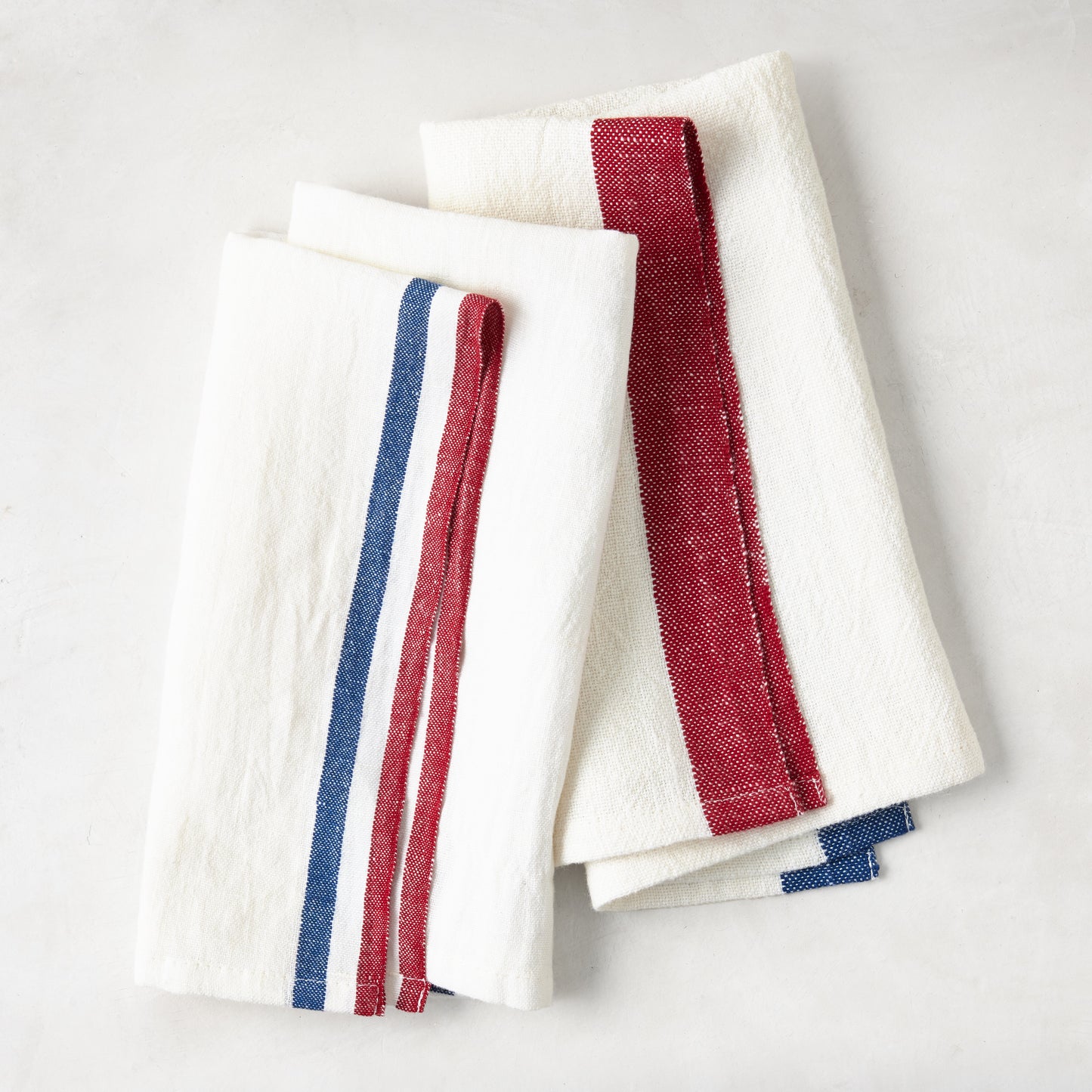 French Double Stripe Linen Napkin