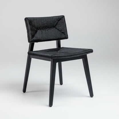 Marie Teak Wood and Rattan Dining Chair