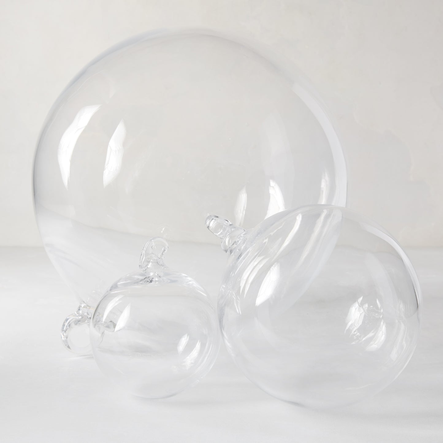 oversized handmade glass christmas decorations