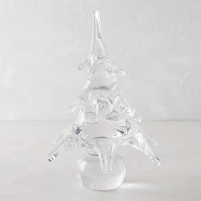 Small Clear Glass Christmas Tree