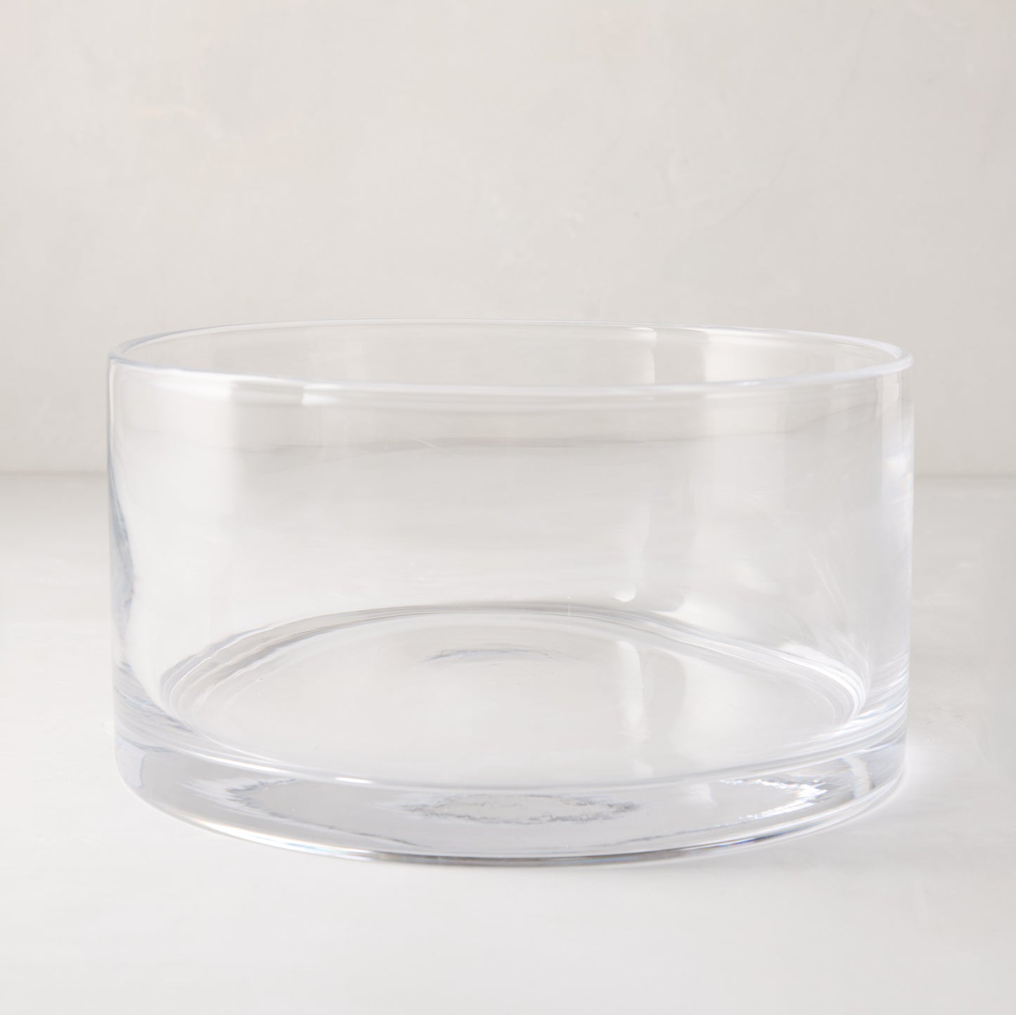 Round Glass Salad Bowl