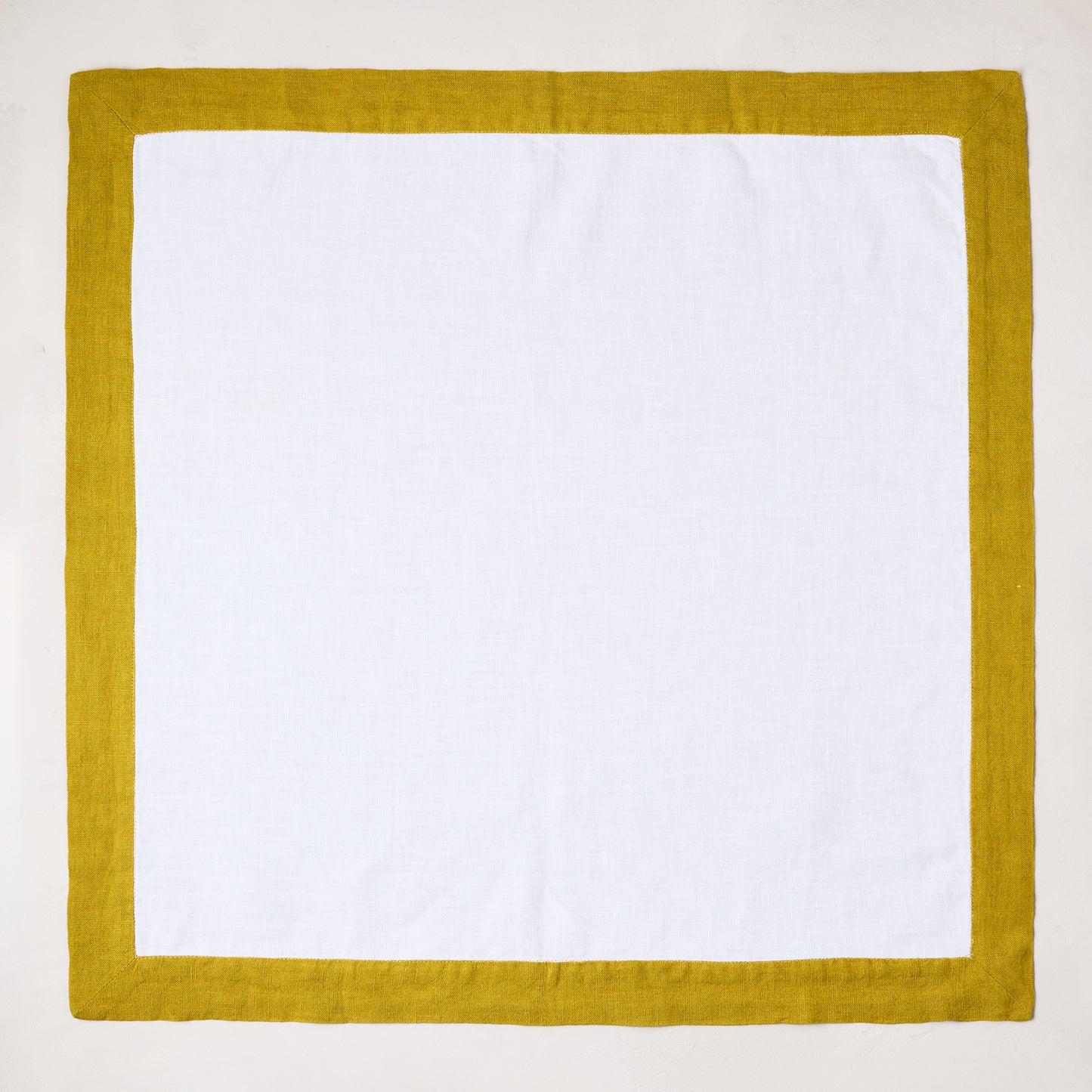 Linen Goldenrod Border Napkin