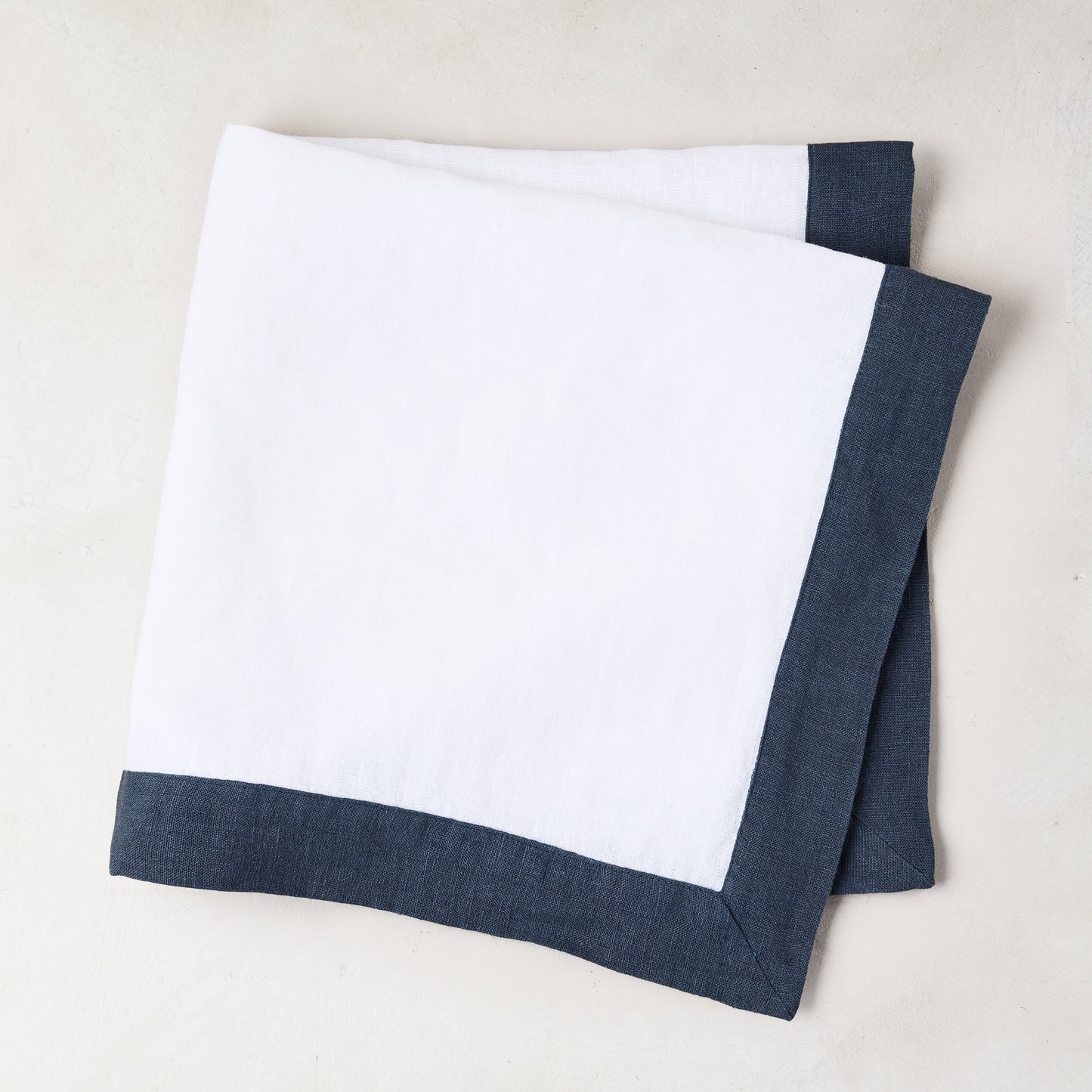 Linen Graphite Border Napkin