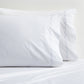 Blue Scallop Stitch Percale Pillowcases, Set of 2