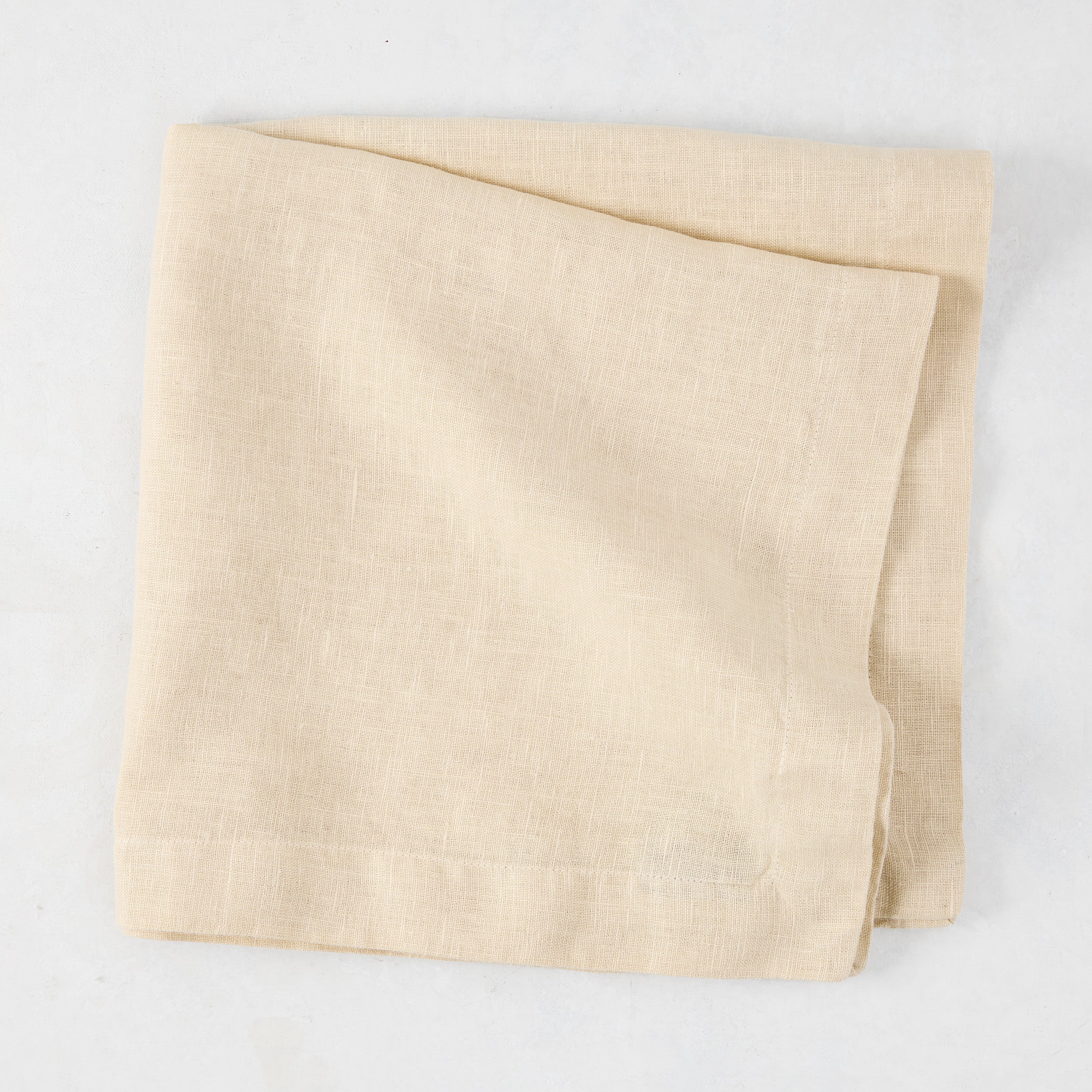 Hudson Grace Buttermilk Hand-Dyed Linen Napkin