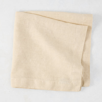 HG Buttermilk Hand-Dyed Linen Napkin, 22"
