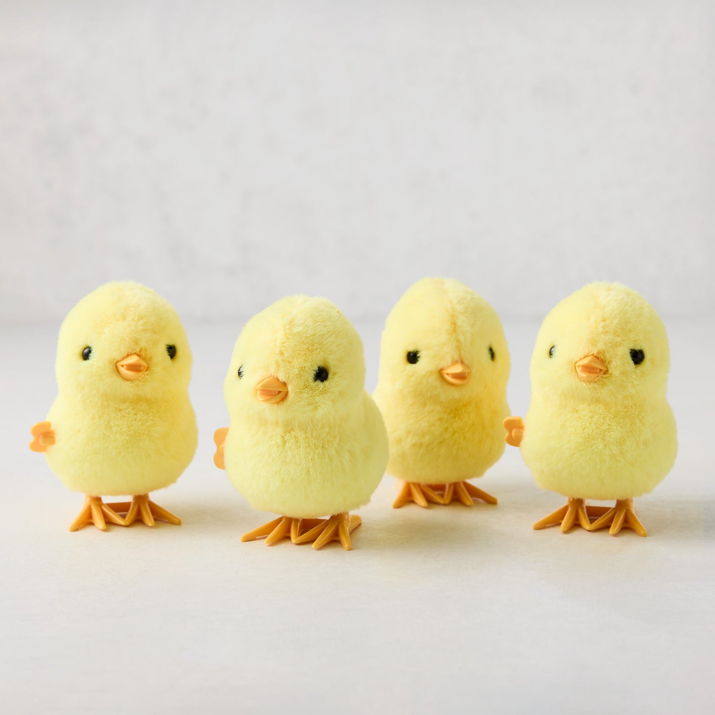 Yellow Wind Up Easter Chicks, set of 4