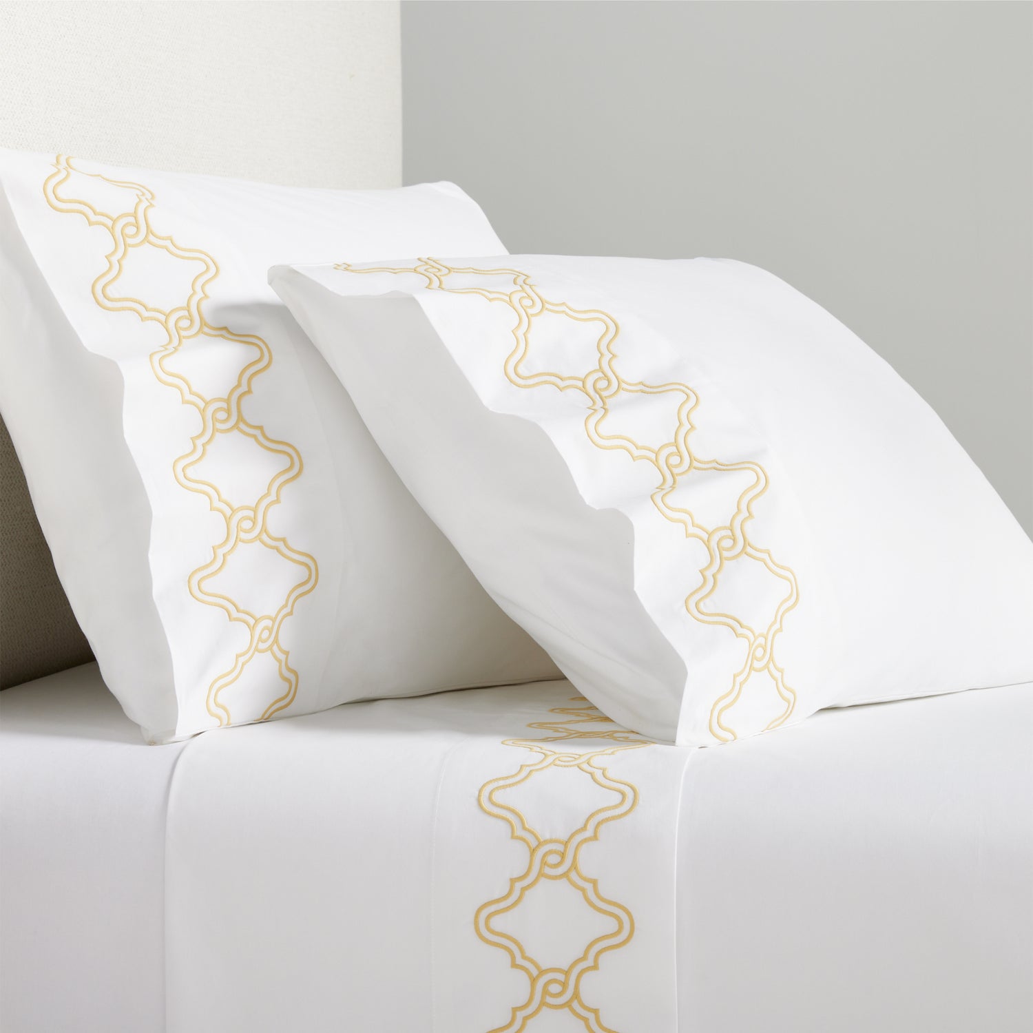 Embroidered Tile Bedding Collection