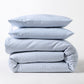 Blue Oxford Thin Stripe Cotton Duvet Set