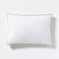 Khaki Velvet Gusseted Lumbar Pillow