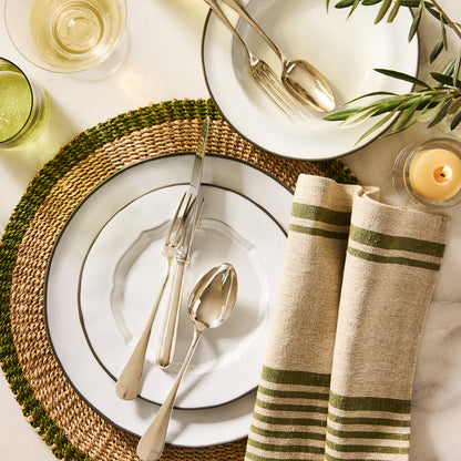 Smoke Grey Stoneware Dinner Plate