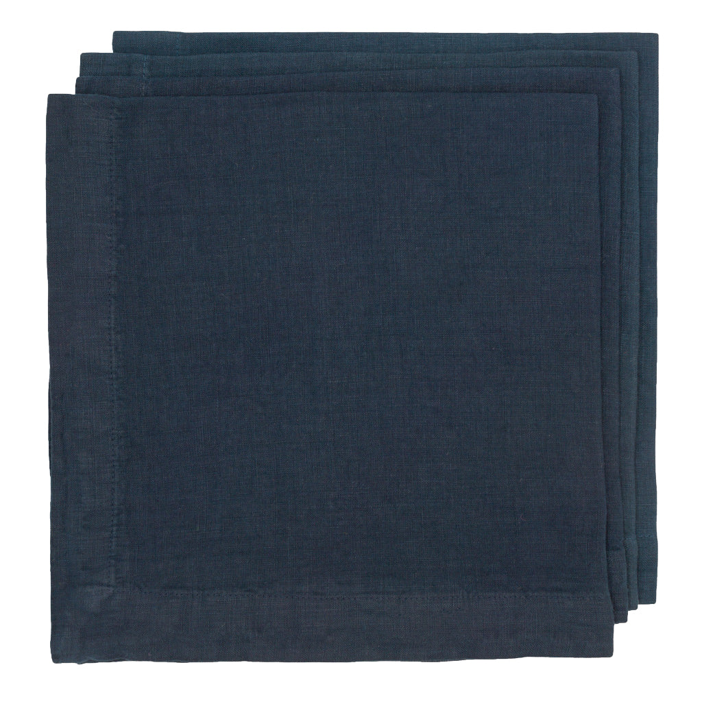 LIMITED EDITION Seaside Collection, HG Signature Hand-dyed Linen Napkins, Set of 4
