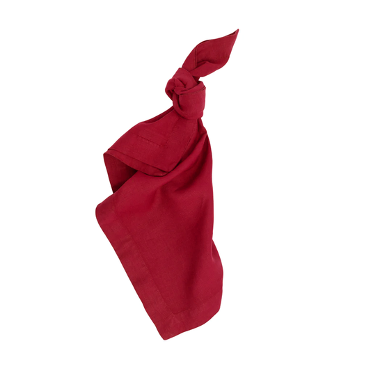 Flame HG Signature Hand-dyed Linen Napkin