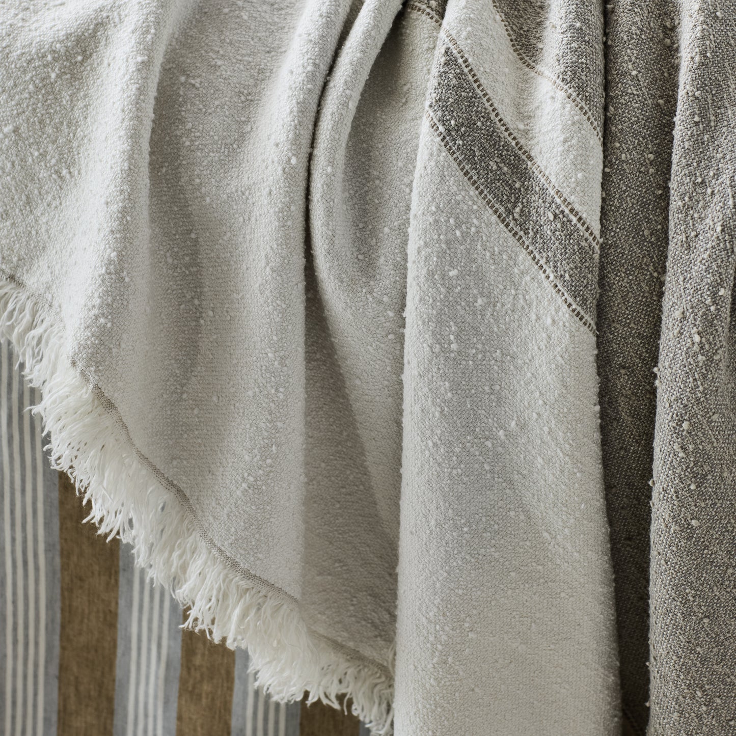 Charlotte Linen/Cotton Blend Throw Blanket