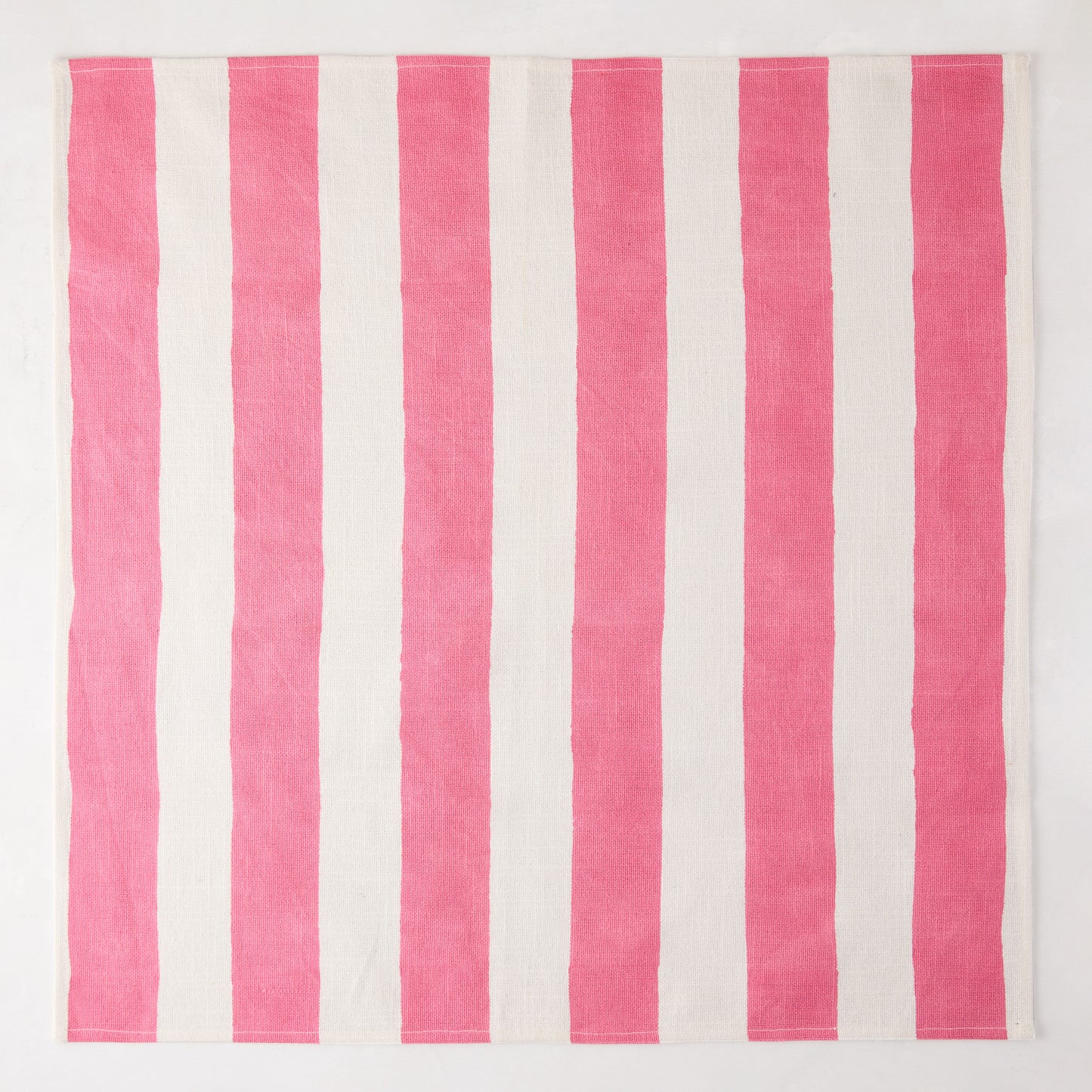 Pink Hampton Stripe Linen Napkin