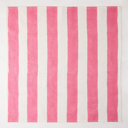 Pink Hampton Stripe Linen Napkin