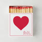 "Heart Felt" Oversized Matches