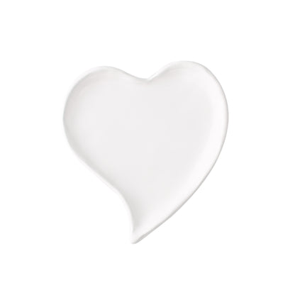 Small White Ceramic Heart Dish