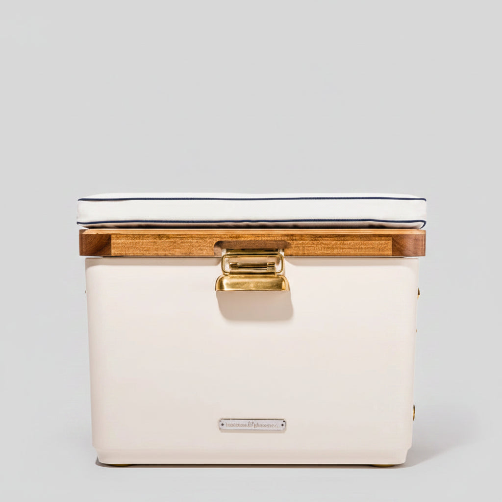 Antique White Hemingway Cooler, 55 Quartz