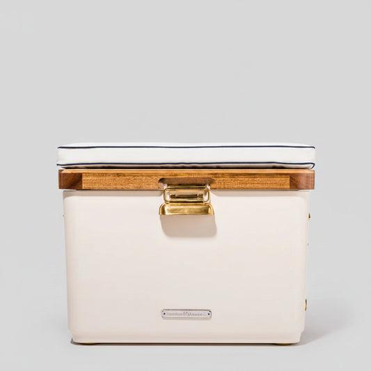 Antique White Hemingway Cooler, 55 Quartz