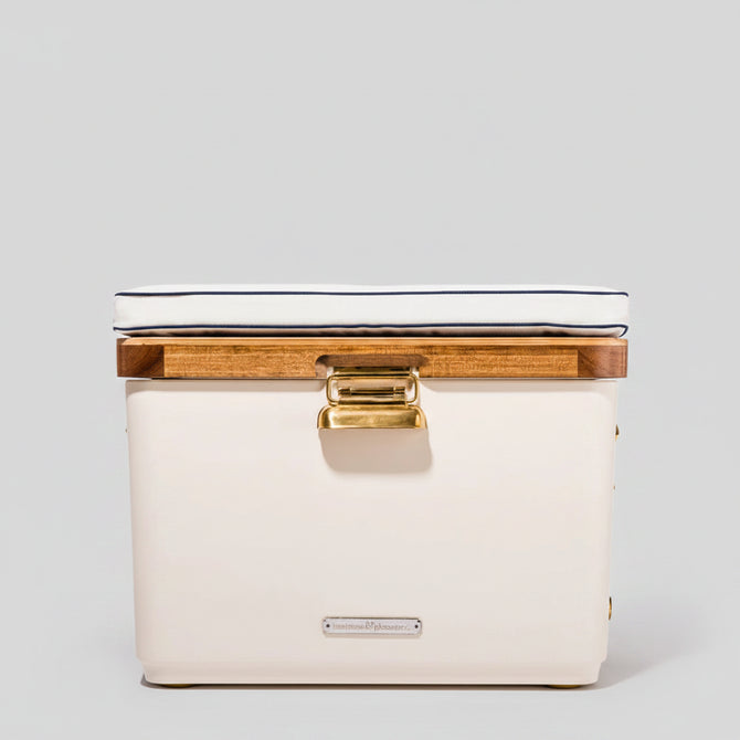 Antique White Hemingway Cooler, 55 Quartz