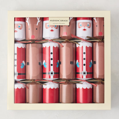 Hudson Grace Festive Holiday Christmas Crackers