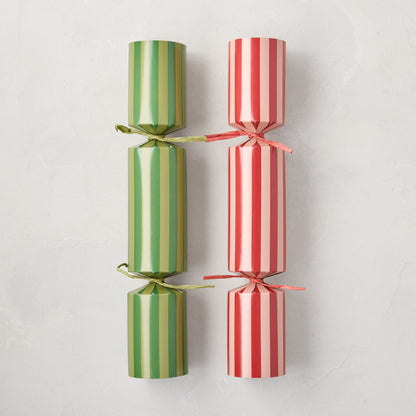 Hudson Grace Striped Holiday Christmas Crackers