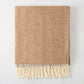 Saddle Brown Italian Herringbone Throw Blanket