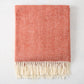 Spice Orange Italian Herringbone Throw Blanket
