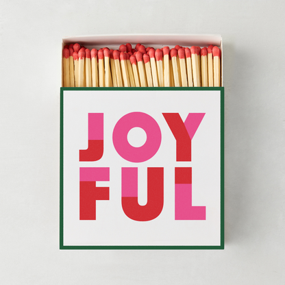 "Joyful" Oversized Matches