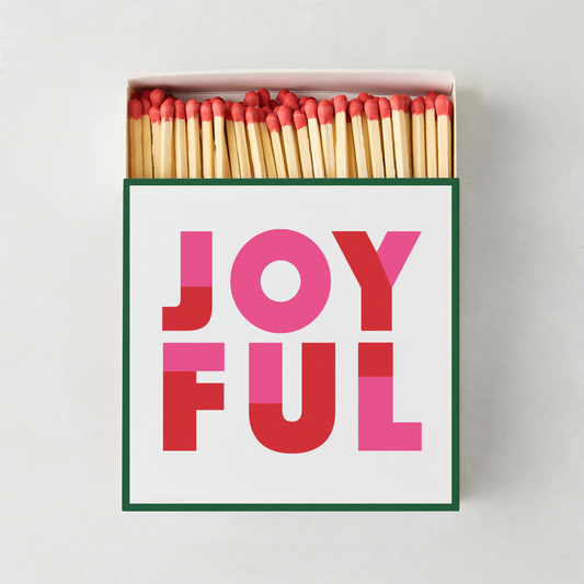 "Joyful" Oversized Matches