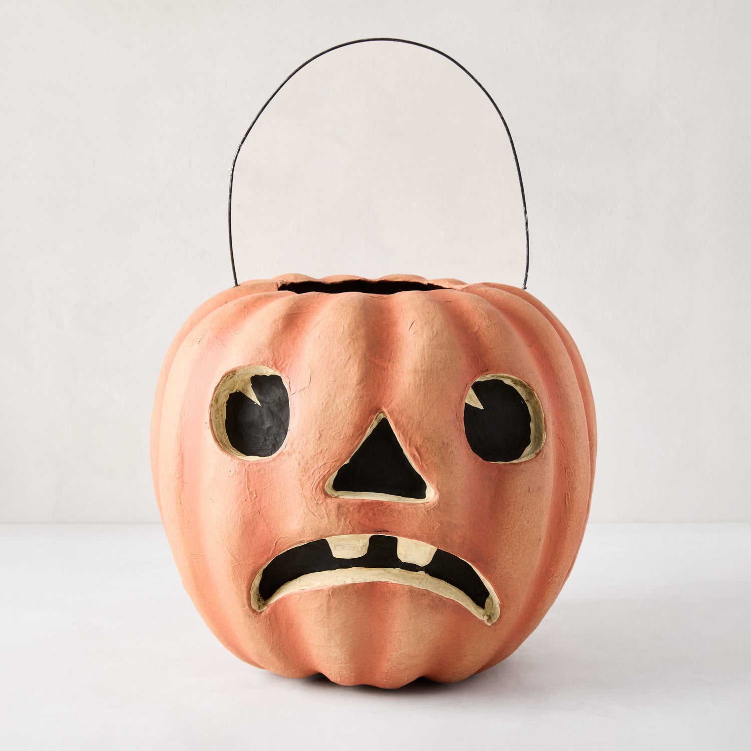 Papier-Mâché Halloween Candy Buckets