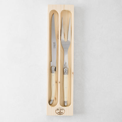 Jean Dubost Laguiole Ivory Handle Carving Set