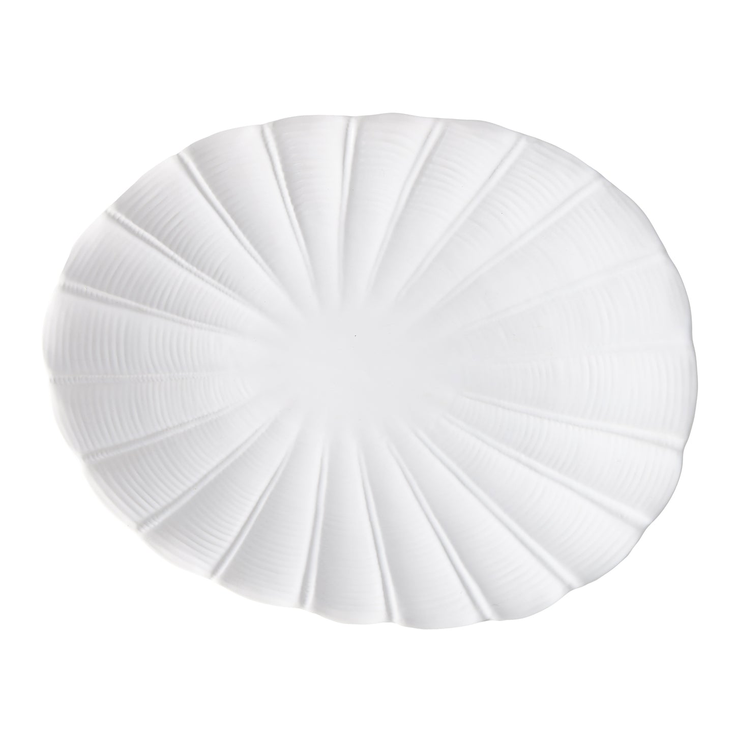 Sand Dollar Ceramic Large Oval Platter