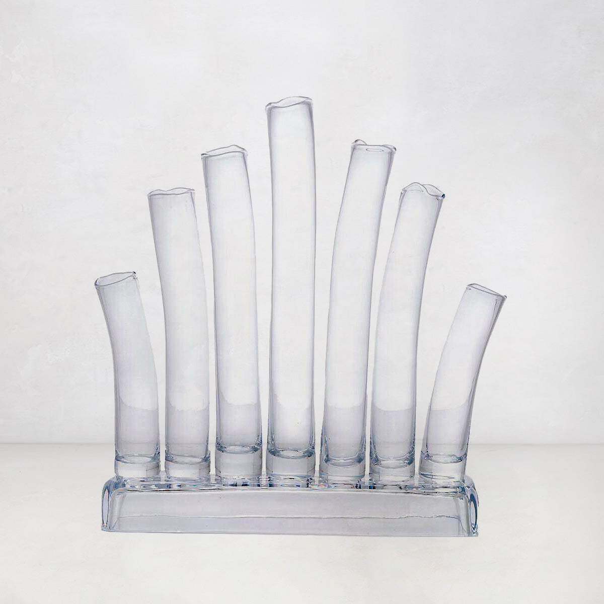 Elli Large Scissor-Cut Glass Vase