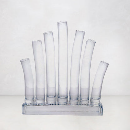 Elli Large Scissor-Cut Glass Vase