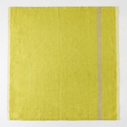 Laundered Lime Green Linen Napkin, Lime